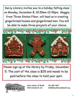Holiday Needle Felting Class