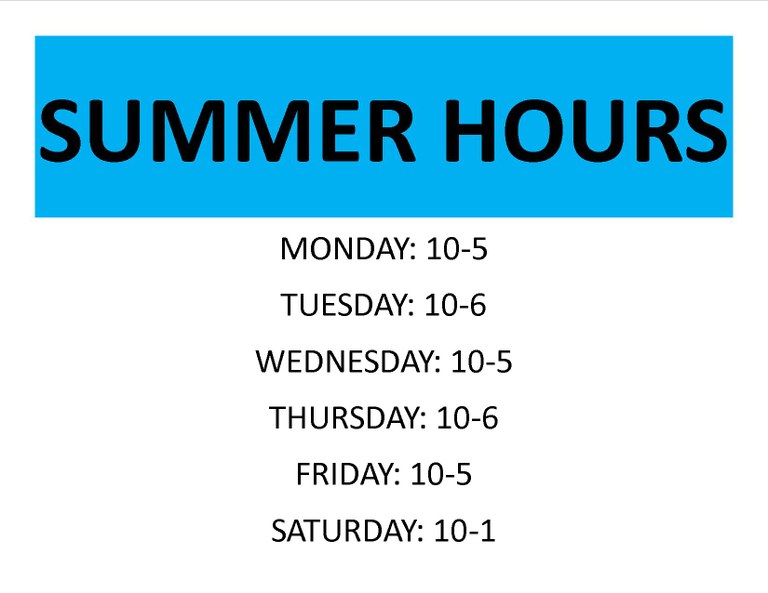 Summer Hours